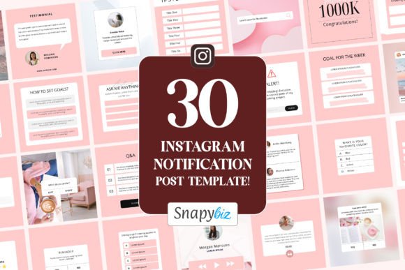 Download Instagram Notification Canva Templates - Insta Collection