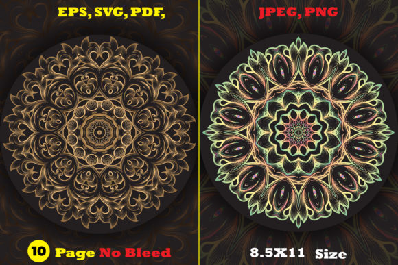 Download Monochrome Circles Mandala Coloring Page - Premium Resources