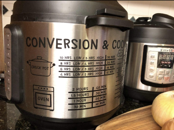 Download Insta Pot Time and Temp Conversion Chart - Insta Collection