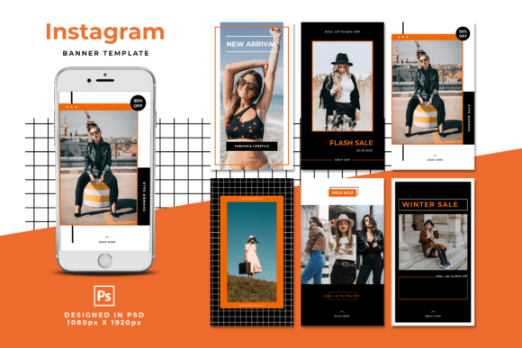 Download Orange White Design Instagram Stories - Insta Collection