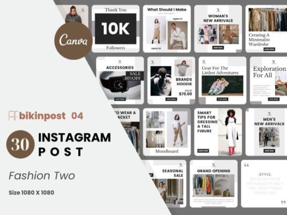 Download Fashion Canva Instagram Post Template - Insta Collection