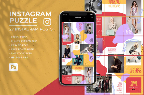 Download Lowe - Social Media Instagram Puzzle Feed - Insta Collection