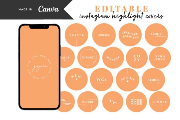 Download Orange Instagram Story Highlight Covers - Insta Collection