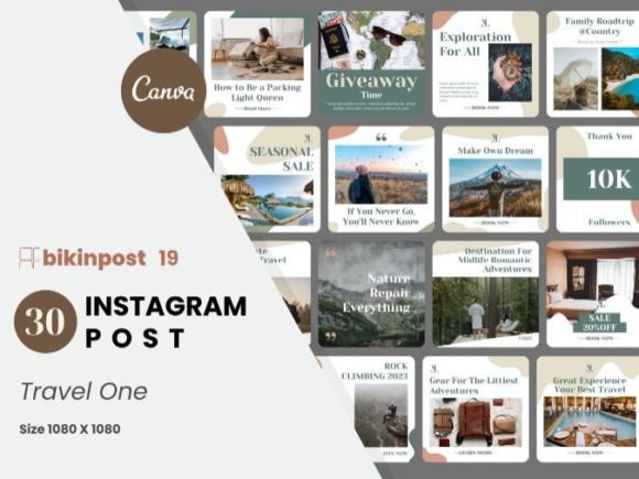 Download Travel One Canva Instagram Post Template - Insta Collection