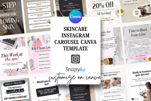 Download Skincare Instagram Carousel Canva Post - Insta Collection