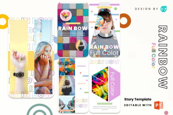 Download Instagram Stories Template - Rainbow - Insta Collection