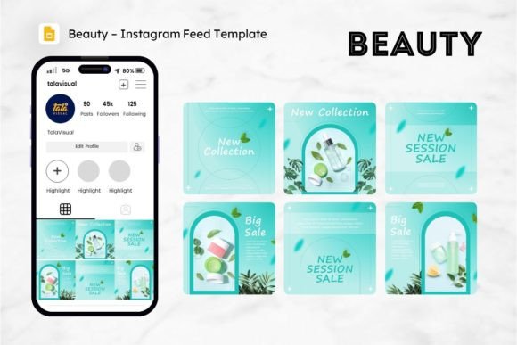 Download Instagram Feed - Google Slides Beauty - Insta Collection