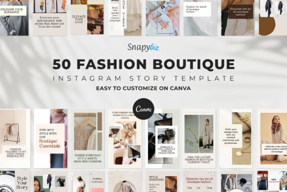 Download Fashion Instagram Canva Story Templates - Insta Collection
