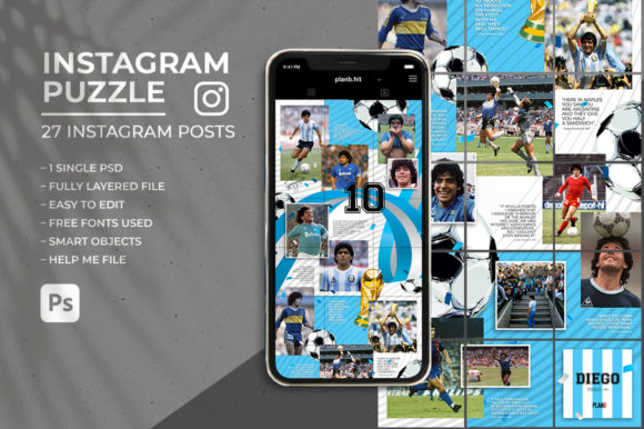 Download Diego Instagram Puzzle - Insta Collection