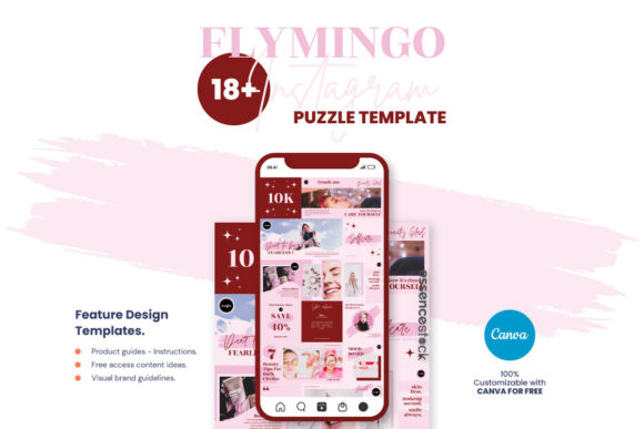 Download Beauty &amp; Spa Instagram Puzzle Feed Canva - Insta Collection