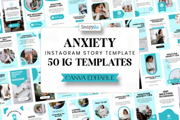 Download Anxiety Instagram Canva Story Template - Insta Collection
