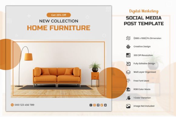 Download Minimal Furniture Instagram Post Design - Insta Collection
