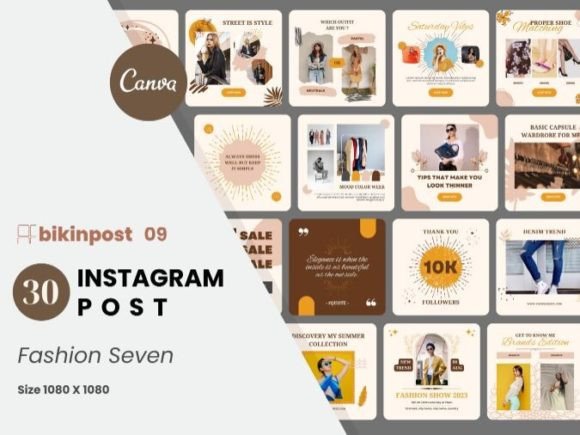 Download Fashion Canva Instagram Post Template - Insta Collection
