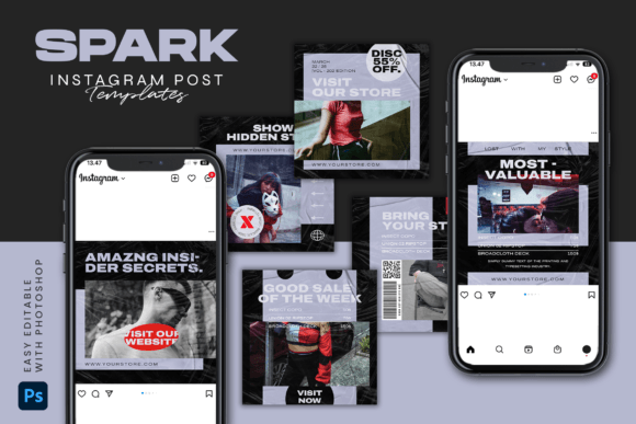 Download SPARK - Instagram Post Template - Insta Collection